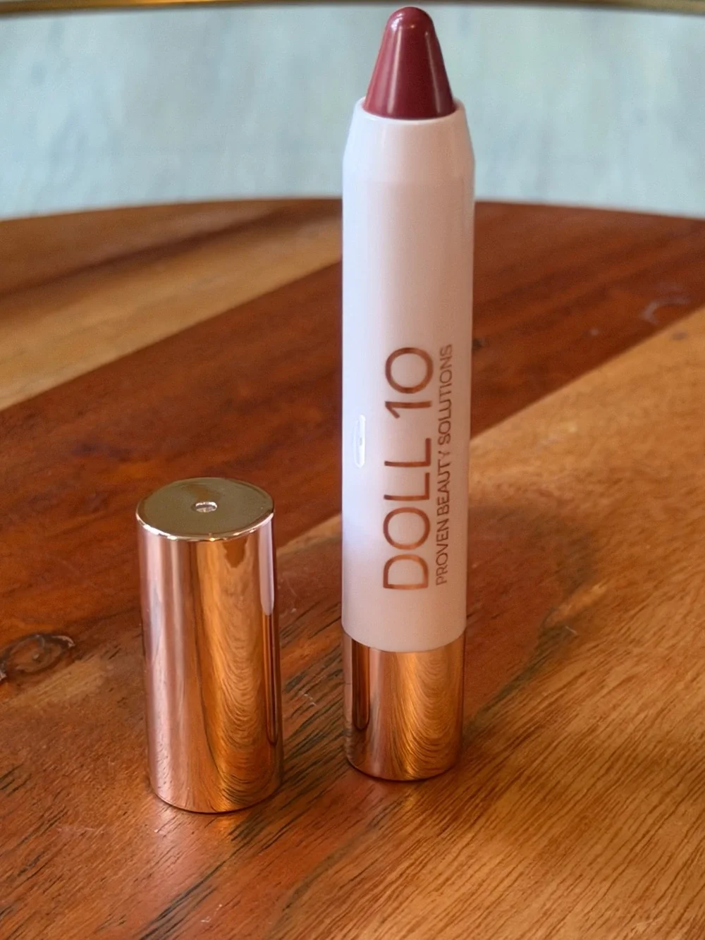 New Doll 10 Lip Crayon “I’m Brave” Mauve 3-in-1 hybrid